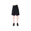 Y-3 FW22 Solid Color Irregular Casual Drawstring A-Line Shorts Men Shorts Black H63040