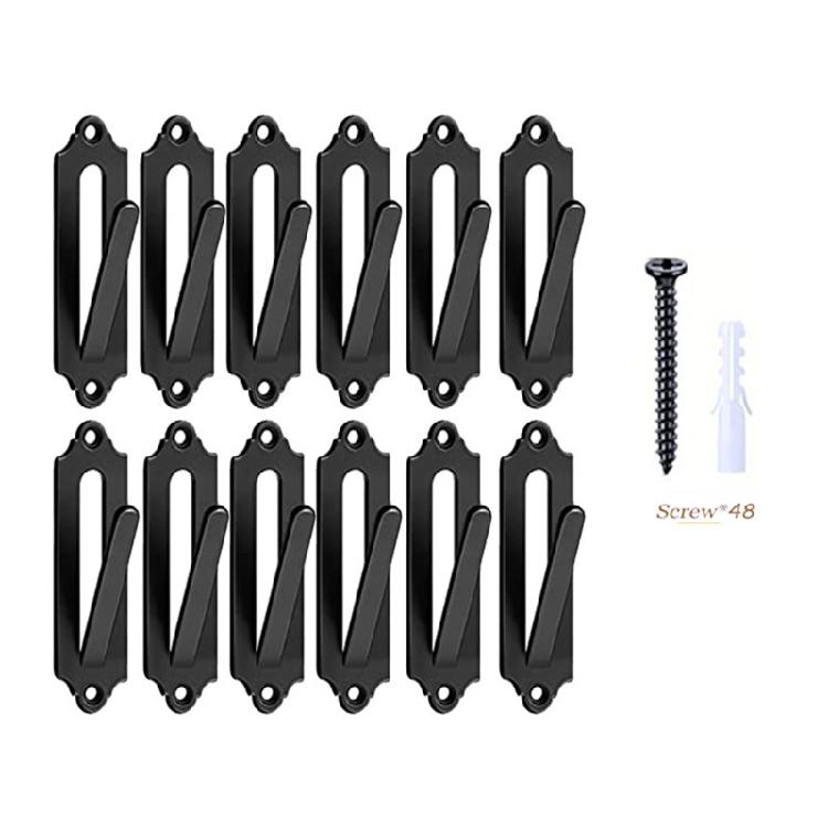 3Pcs Home Wall Mount Bracket With Expansion Screw Deer Skulls Mount Hook Skulls Hanger For Hanging Small Animals