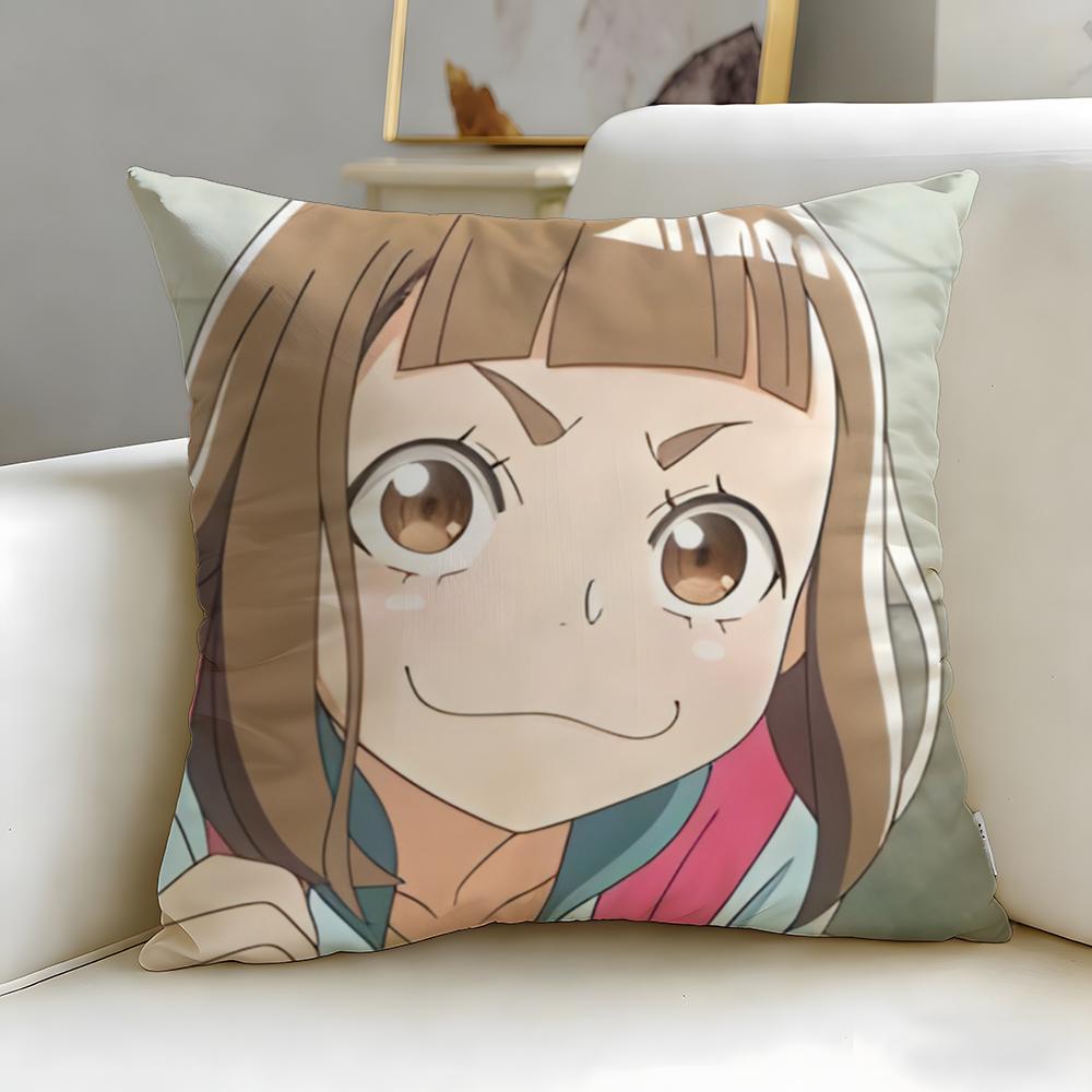 Anime A Place Further Than the Universe Cushion Cover Soft EasyWash Pillow Case Versatile for Couch Bed Travel and Office