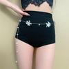 Elegant Floral Pearls Tassels Waist Chain/Necklace Body Jewelry Stylish Accessory For Dresses Parties And Casual Outfit