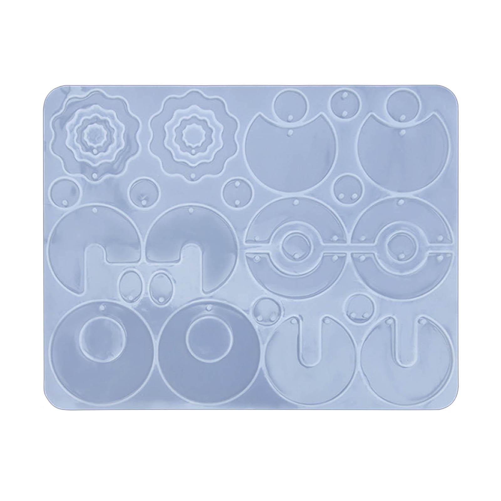 

Намисто для сережок Форма для виготовлення ювелірних виробів DIY Нерегулярні форми для сережок Кругове серце Місяць Геометрія Брелок Кулон Форма Подарунок 4