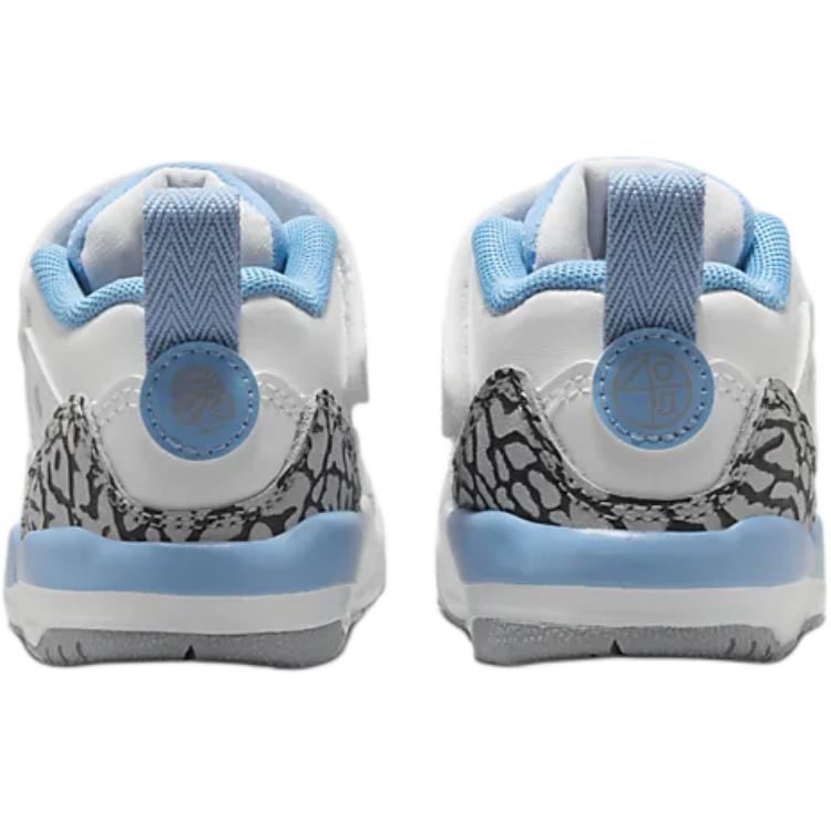 Air Jordan Spizike Low TD UNC Baby Sneakers White University-Blue Wolf-Grey FQ3952-141