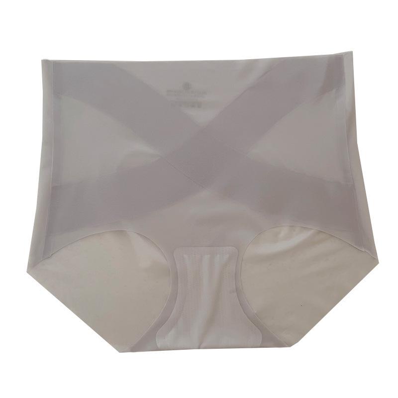 Ultra-Thin Ice Silk High-Waisted Tummy Control Panties: Seamless, Comfortable, Butt-Lifting, No Pinching