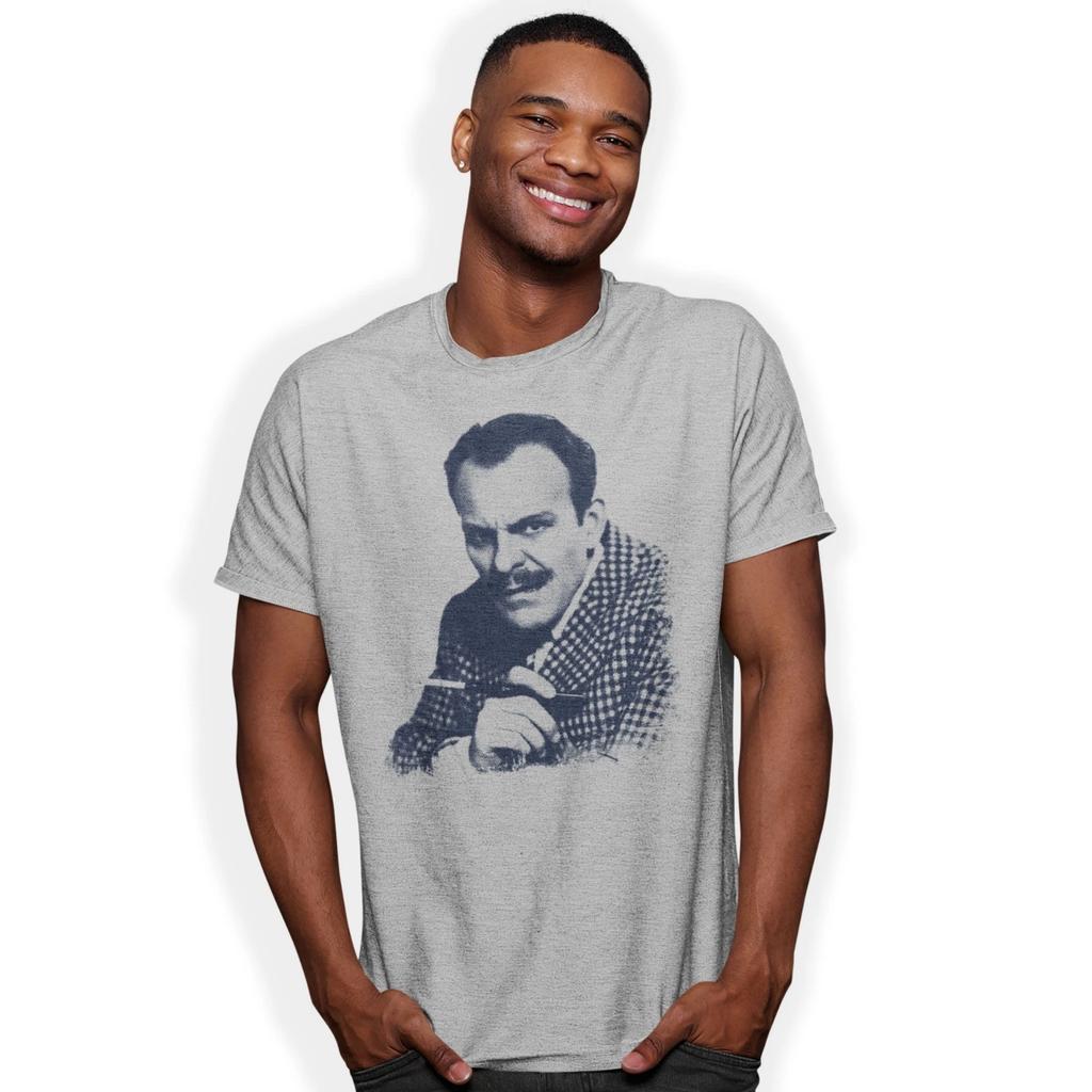 Terry Thomas Klassischer Comic-Schauspieler Handbedrucktes T-Shirt Geschenk