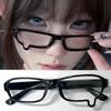 Y2K Anime Tränenform Brille Cosplay Unisex Linsenlose Brille Mode Schmuck Kostüm Requisiten Zubehör Geschenk Kawaii Ästhetik Dekor