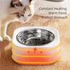 Pet Water Bowl Heater Pet Feeding Dish Warmer with Temperature Control for Small Pet Dogs Cats Chickens Rabbits Birds