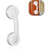 Suction Cup Door Handle - Non-Slip Shower/Window Grip (19.4x6.5cm)