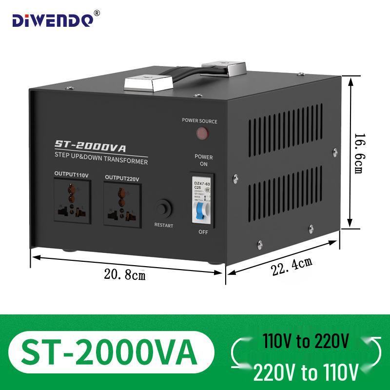 Lifting Transformer Voltage Converter ST-500W/1000W/2000W/3000W 220V to 110V