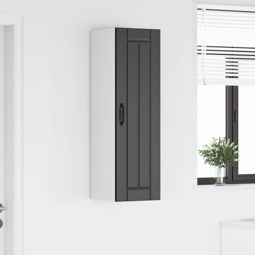 Wall Cabinet LUCCA Black 30 X 31 X 100 Cm Particleboard