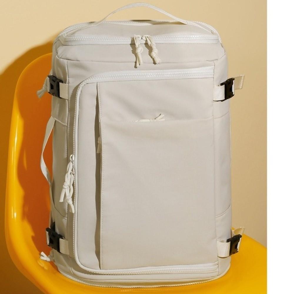 Schoolbag Box Style Luggage Backpack Large Capacity Unisex Travel Backpack Adjustable Shoulders Scalable Cabin Daypack Climbing