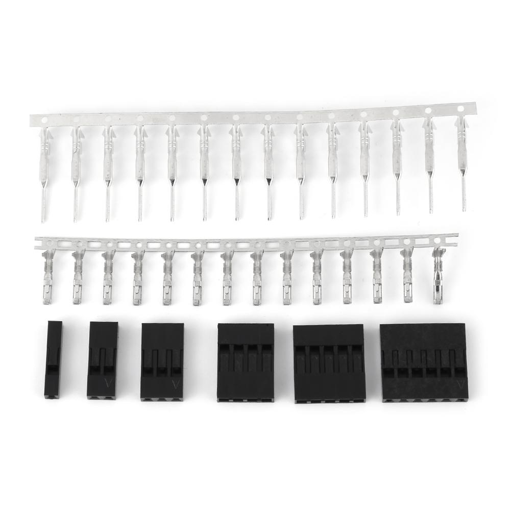 370pcs Wire Jumper Pin Connector Housing Terminal Kit and MF Crimp Pins