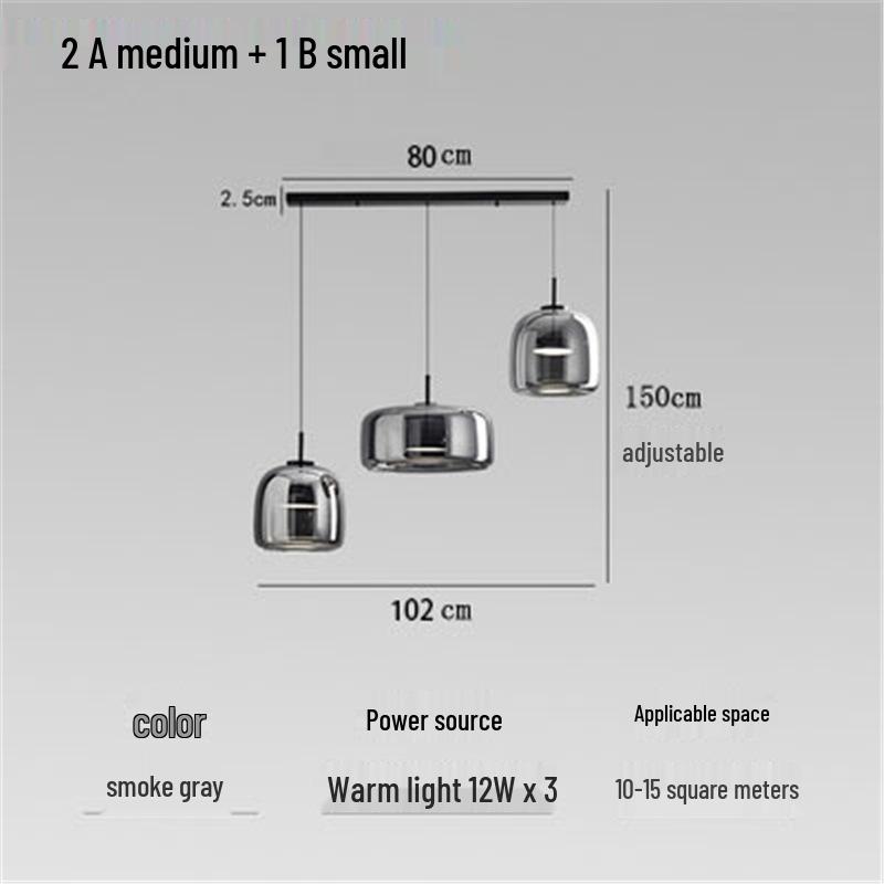 Modern Italian Glass Pendant Light - Nordic Style for Bar, Study, Bedroom