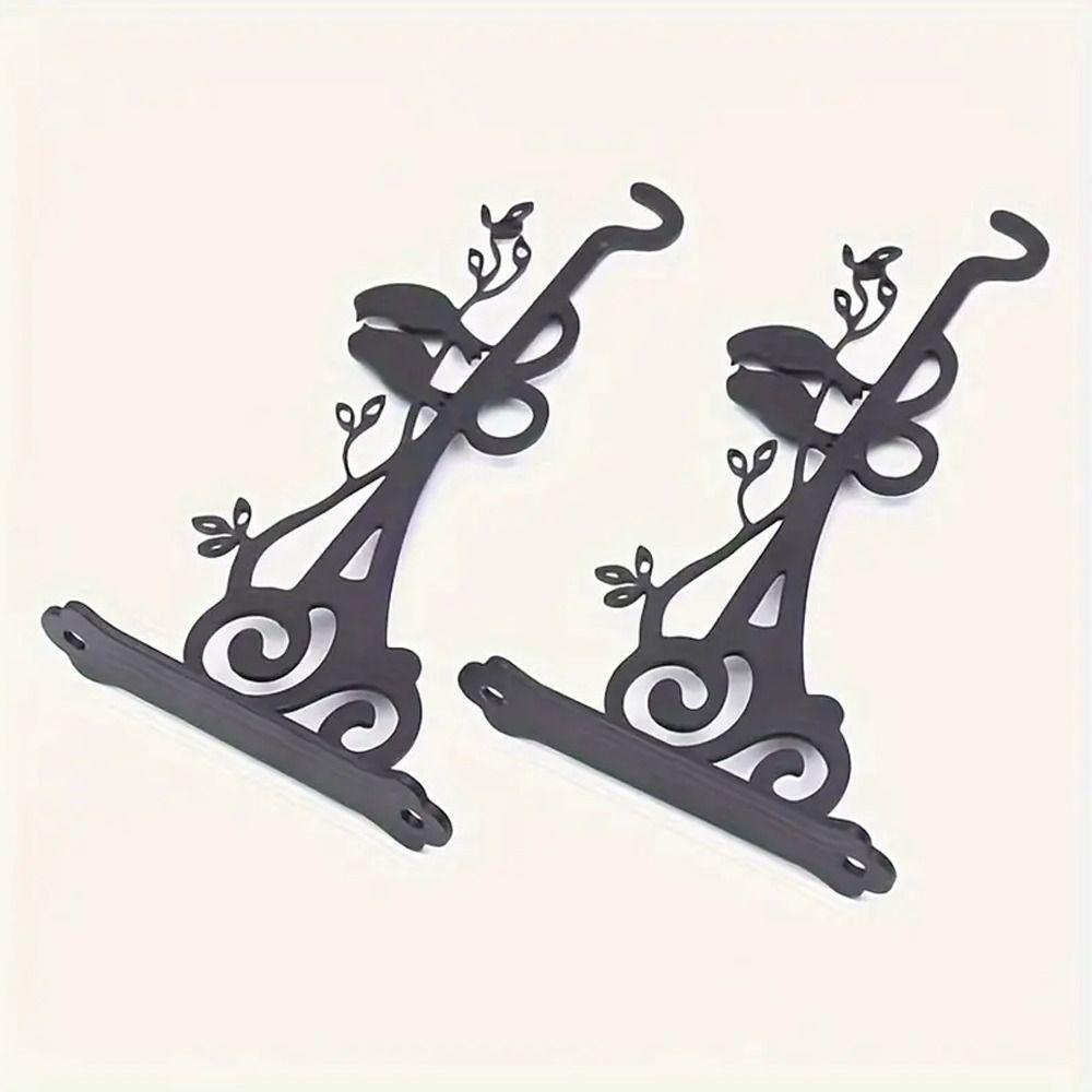 Bird Pattern Hanging Basket Hooks Metal Plant Hook Flower Pot Support Plant Bracket  Balcony