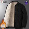 Woodpecker Men's Winter Alpaca Wool Cotton Warm Jacket for Mid-aged & Elderly