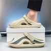Fashion New Summer Platform Slippers For Men Non Slips Open Toe Flip Flops Men Fashion Beach Sandals Bathroom Slippers Outdoor