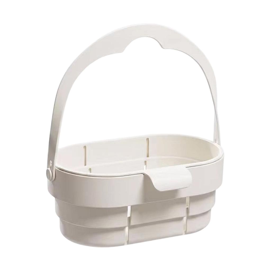 Hanging Expandable Colander for Kitchen Sink, Thickened Strainer Basket for Washing Vegetables and Rinsing Rice, -Saving Storage