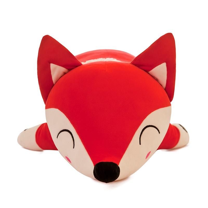Large Fox Plush Toy Soft Stuffed Animal Pillow Creative Gift For Girls Birthday Present 35cm 50cm 60cm 70cm 90cm 1.2m