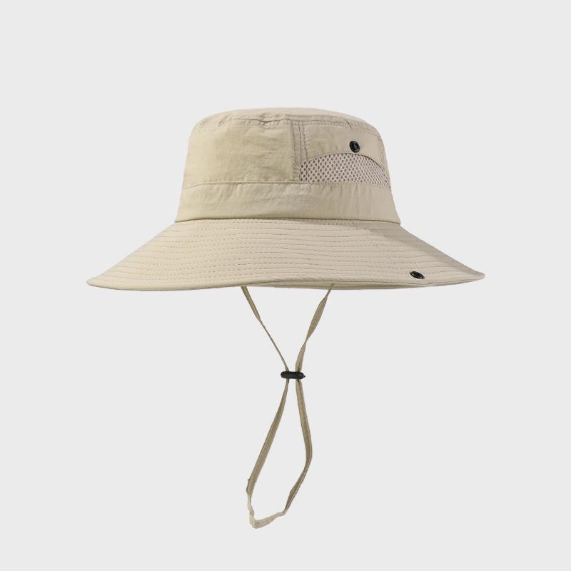 Summer Outdoor Water-Repellent Mountaineering Fisherman Hat Men's Big Head Thin Quick-Drying Hat