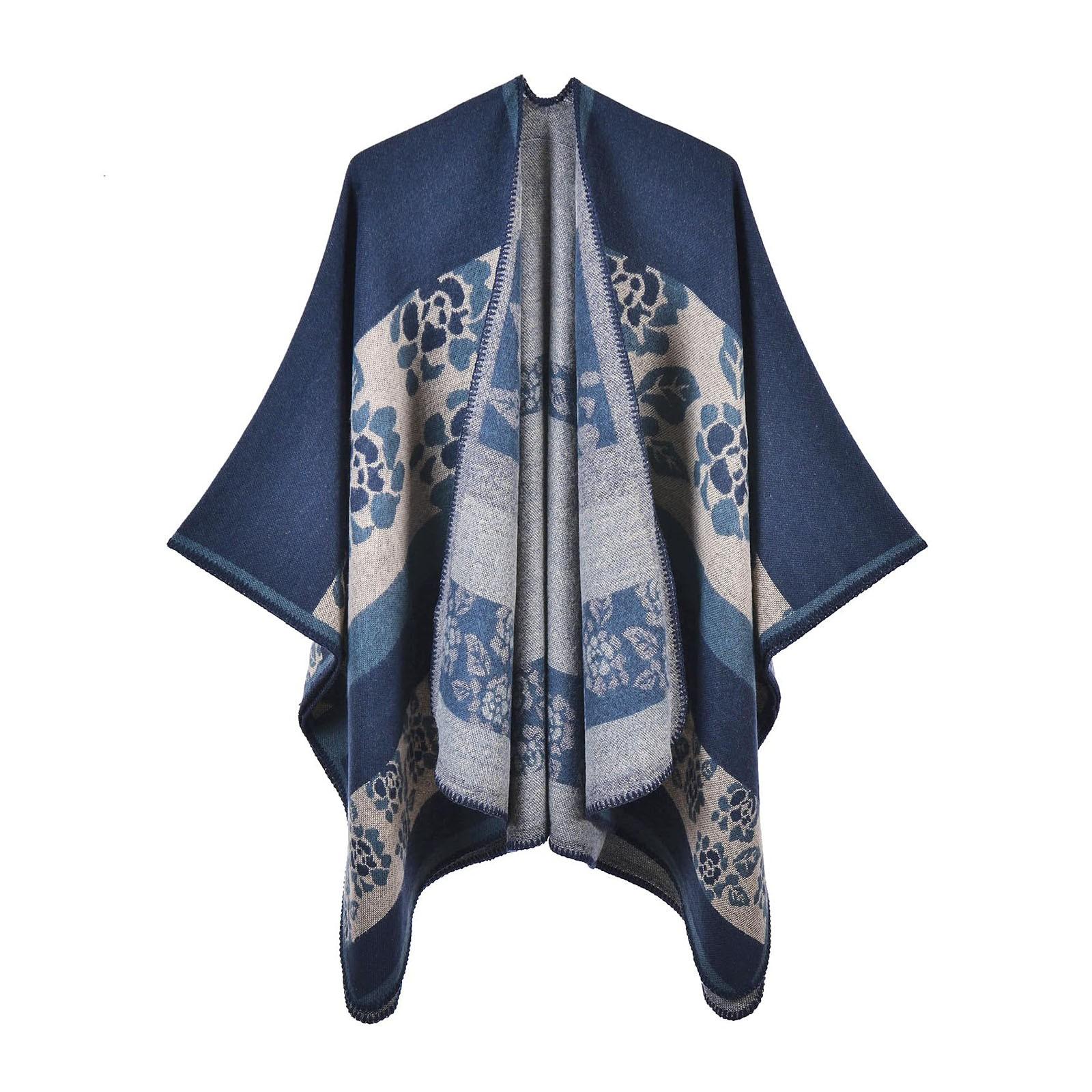 

Женское зимнее теплое одеяло с принтом большого размера, накидка, шаль, кардиганы One Size