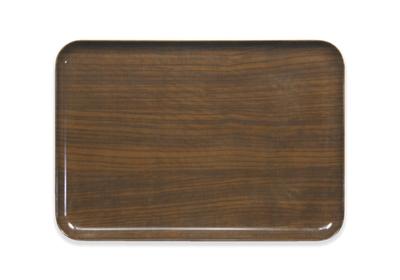 Bandeja de almoço NR M Madeira com grãos de madeira Carvalho Bandeja segura para micro-ondas Plástico elegante Grande Pequeno Quadrado Retangular Interior Madeira Grãos de jogo americano para crianças
