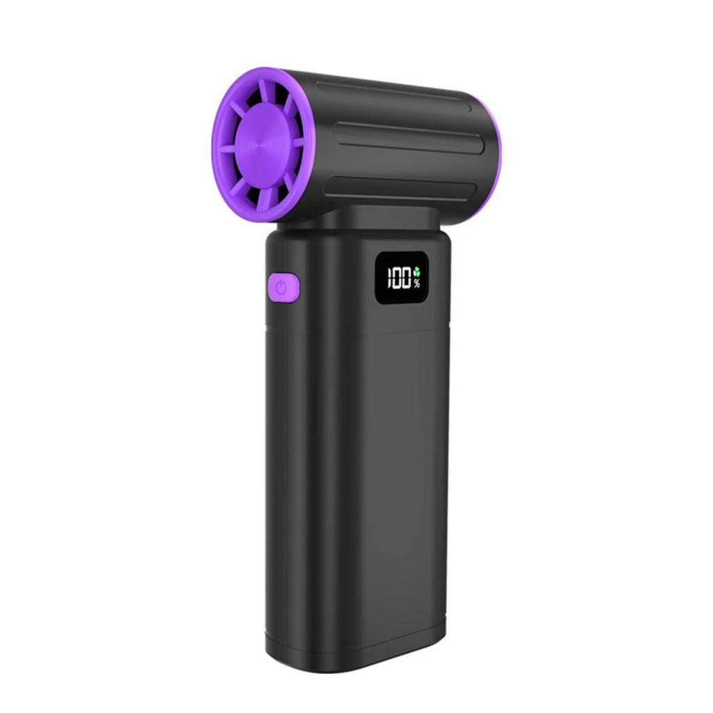 Luftstøvsamler, Oppladbar, 0-100% Ubegrenset Hastighetsregulering, Høyhastighets Turbine, Hårføner, Kraftig Støvblåser, Camping, Mini Voldsom Vifte