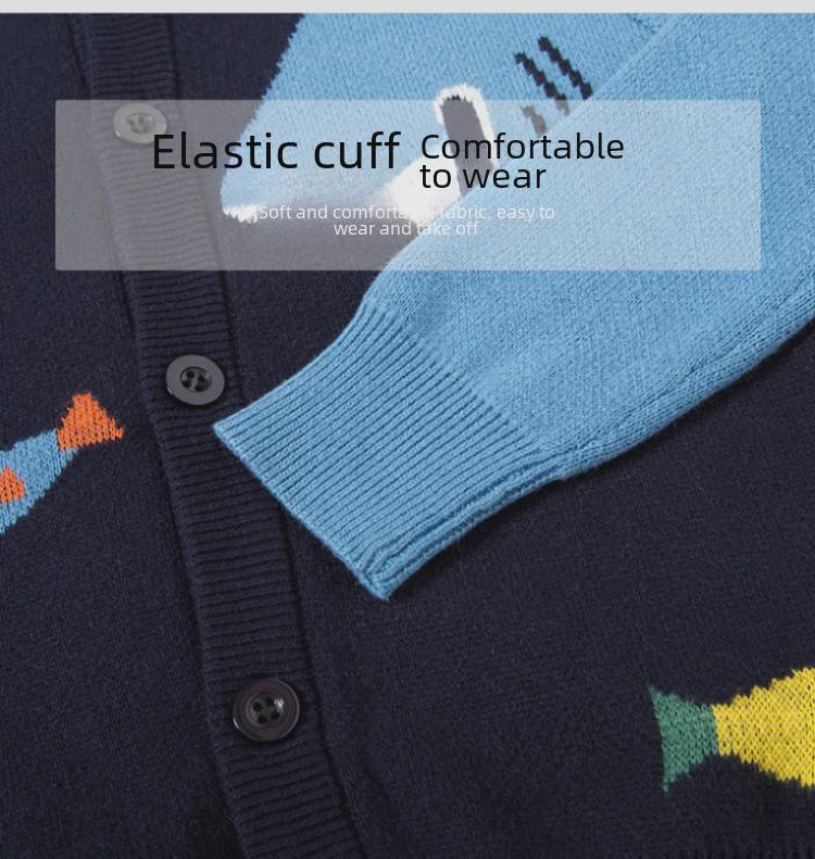 Children's Autumn/Winter Sweater Cardigan for Boys - 2025 Collection