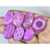 153Cts.Color Enhanced Pink Solar Cab Agate Oval Loose Gemstone 7Pcs Lot C-2124