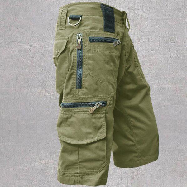 

Men s Summer Loose Straight-Leg Cargo Shorts, Trendy Multi-Pocket Casual Plus Size. XL світло-зелений колір