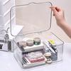 Transparent Acrylic Flip-top Desktop Organizer with Lid
