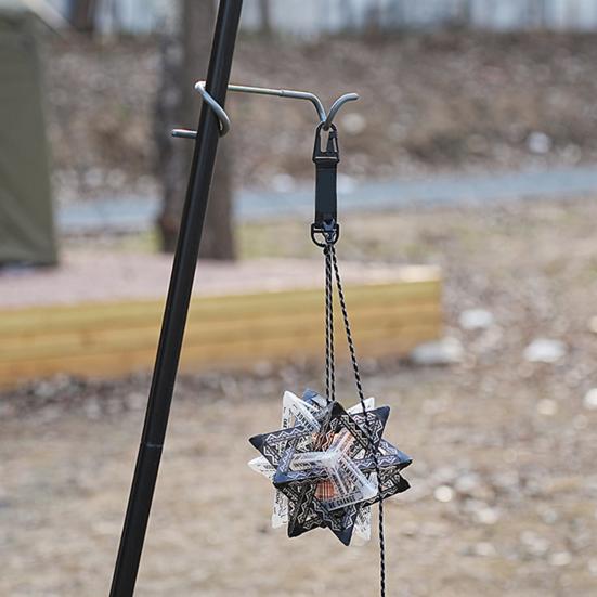 Multi-purpose Adjustable Webbing Outdoor Lamp Hanging Rope Portable Backpack Waist Tent Camping Lantern Hanging Cord with Buckle