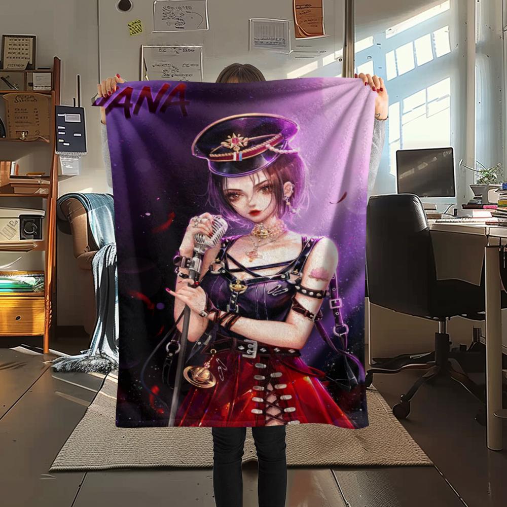 1 ks Flanelová deka s kresleným potiskem, Vysoce kvalitní, Pohodlná pro všechna roční období, Domácí dekorace, Teplo a pohodlí, Perfektní jako vánoční dárek k narozeninám