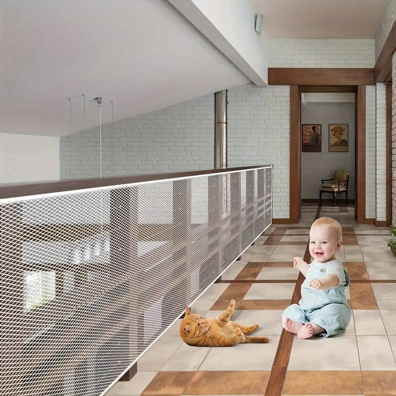 

Banister Guard, Balcony Safety Net for Kids Pet Balcony Guard Balcony Netting for Pets Rail Net for Balcony Apartment Cat Nett 79cmX200cm