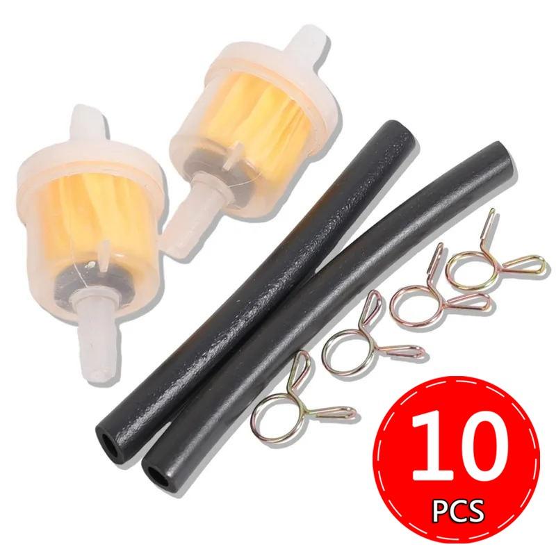 1-10pcs Professional Motorcycle Oil Filter Inline Gas Fuel Filter Gasoline Filters Tool For Scooter Moped Scooter Dirt Bike ATV