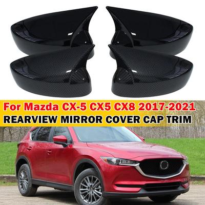 Voor Mazda CX-5 CX5 CX8 2017- 2x Auto Sticker Achteruitkijkspiegel Zijspiegel Kap Vleugelkap Buitenkant Behuizing Trim Accessoires Voertuig Decoratie
