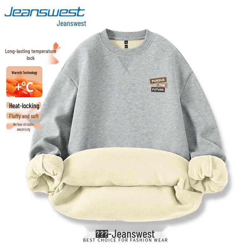 

Jeanswest Men s Fleece Lined Crewneck Graphic Sweatshirt L