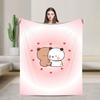 Valentines Day Cute Kissing Bears Bubu Dudu Blanket Multisize Cozy and Lightweight  Throw Blankets for Couch Sofa and Bed