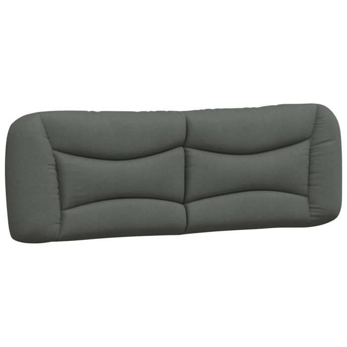VidaXL Headboard Cushion, Reading Pillow with Zipper, Reading Cushion for Bed Bedroom, Grey 374589
