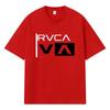 2026 RVCA VA Logo Nadruk Graficzny Streetwear Y2k Harajuku Męskie Damskie Ubrania 100% Bawełna Koszulka Casualowa Oversize Letnia Męska Koszulka