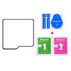 For Samsung Galaxy Z Flip7 FE 5G/Z Flip6 5G Rear Small Screen Protector Silk Printing Tempered Glass Film