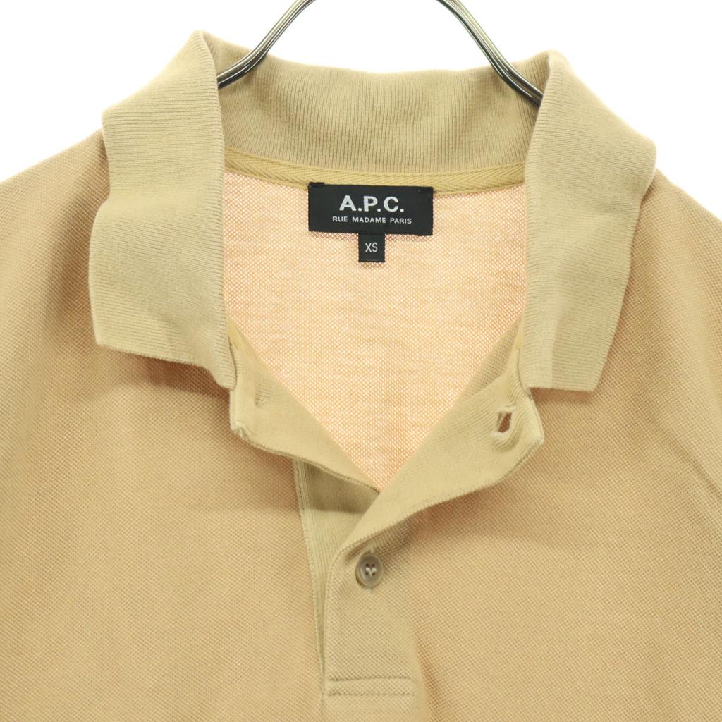 A.P.C. Made In Japan Short Sleeve Polo Shirt XS Beige Men's Used