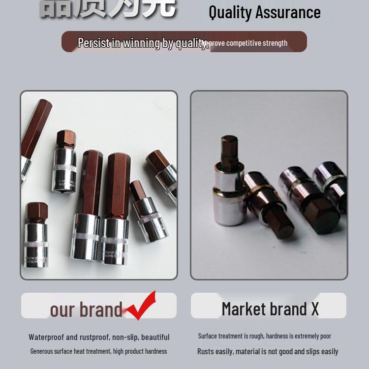 Extended Torx Hex Socket 1/2 Electric Impact Wrench Bit