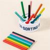 16pcs Sticks Color Classification Sorting Bucket Children Learning&Educational Plaything Color&Shape Game Toy