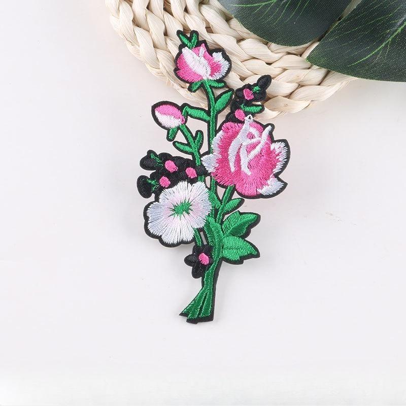 11Pcs Embroidery Rose Flower Sew Iron On Home Patch Badge Bag Hat Dress Applique Rose Patch
