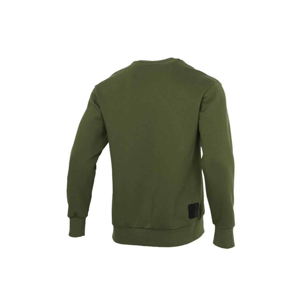 adidas Wj Swt Logo Printing Sports Round Neck Pullover Green Men's GP0919
