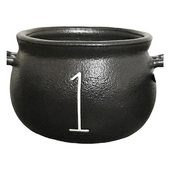 Mini Black Cauldron Halloween Witch Cauldron Pot Bucket Multi-purpose Small Candy Bowl