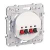 Prise HP (haut-parleurs) Blanc - SCHNEIDER - Odace - Prise haut-parleurs - Carré - Intérieur - Electrique
