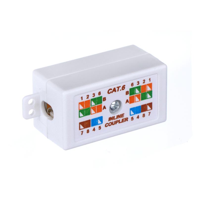 1Pcs Inline Punchdown Krone Coupler Joiner For Cat6/Cat5E Ethernet Network Cables Rj45 Desktop Information Box Junction Box