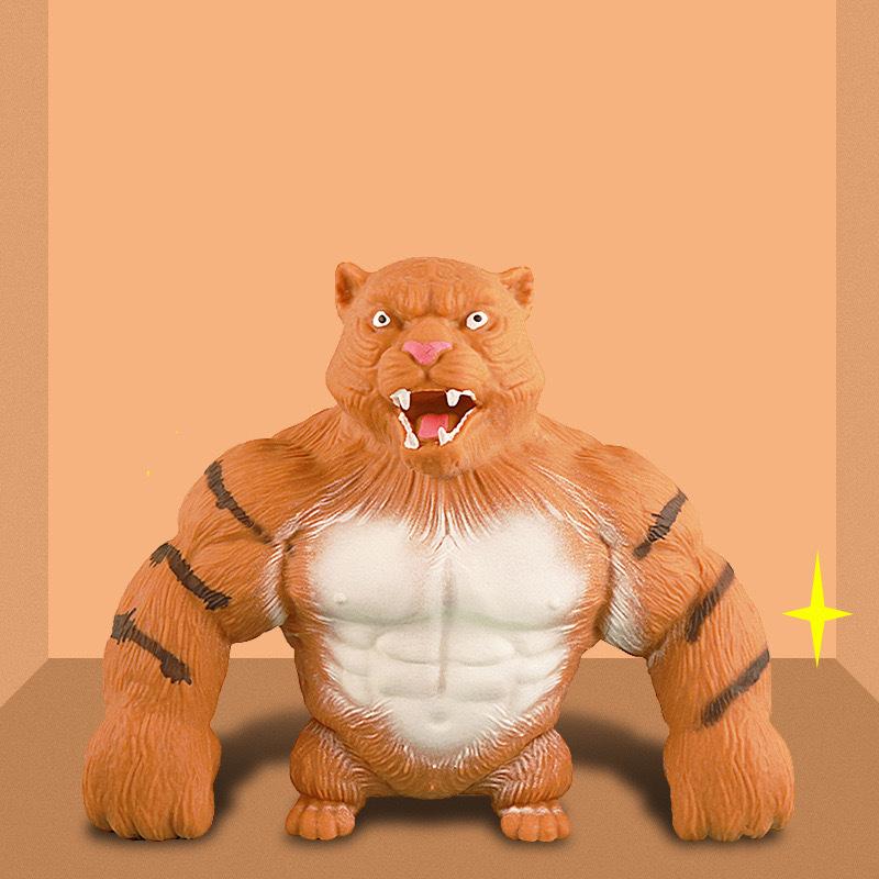 Giant Horror Shark  Animal Tiger Gorilla Anti Stress Shaping Slow Rebound Adult Squeeze Pull Stress Relief Toys Birthday Gift