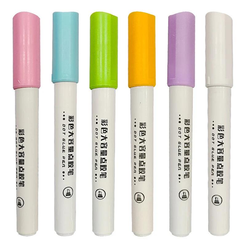 Fast Dry Glue Stick Color Jelly Solid Pen Shape Large Capacity Children Diy Journal Notebook Tool Student Office Cute Stationery
