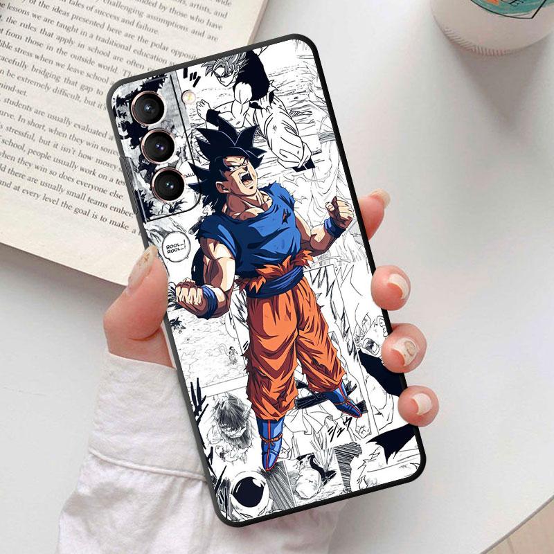 Anime Case for Samsung Galaxy S20 FE S9 S21 S10 S22 Ultra 5G S21 Plus S7 S10e S8 Black Soft Bumper Dragon G-Gokus Cover Funda